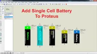 Add Single Cell Battery To Proteus