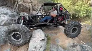 Nomad crawler First rear steer obstacle,  #rearsteer #rockcrawling #shakedownrun