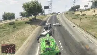 TANK TM-02 Khanjali VS Police | GTA V Online