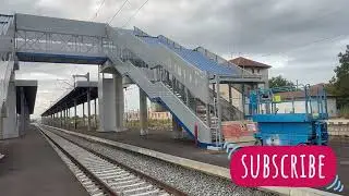 What does the Lugoj train station look like in the midst of modernization - We have a temporary s...