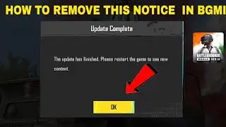 How To Remove This Notice In Bgmi | Bgmi Game Not Open | Bgmi Open Nhi Ho Rha hai