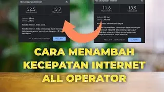 Cara menambah kecepatan internet hp android,ios all operator
