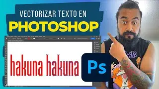 Cómo vectorizar texto en Photoshop - Texto a curvas rápido y sencillo.