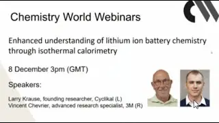 WEBINAR | Enhanced Understanding of Lithium Ion Battery Chemistry Through Isothermal Calorimetry