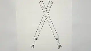 Dandiya Drawing