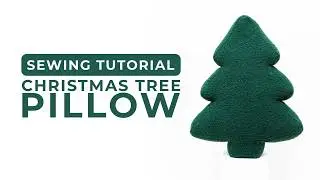 DIY Christmas Tree Pillow – Sewing Tutorial + PDF Pattern | Christmas Cushion Pattern