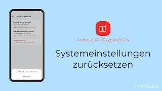 Systemeinstellungen zurücksetzen - OnePlus [Android 14 - OxygenOS 14]
