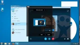 How to share the screen during a Skype call