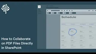 PDF Collaboration, Annotations and Form Filling in SharePoint