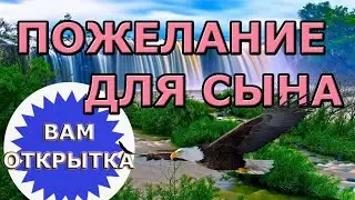 Красивые пожелания для сына в стихах  Великолепное видео поздравление для  родного человека.