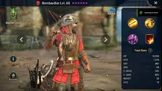 Raid Shadow Legends Hero Showcase Bombardier lv 60