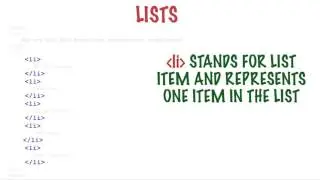 html Lists Ordered and Unordered