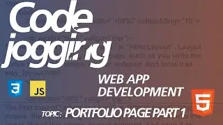 Web App Development (Beginner):  HTML & CSS  -  Portfolio Page Part 1