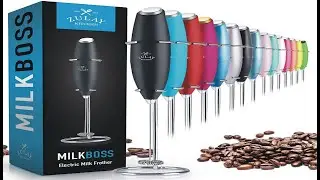 Zulay Original Milk Frother Handheld Foam Maker for Lattes