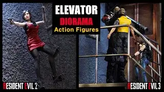 Resident Evil ELEVATOR Diorama (1/12 Action Figures)