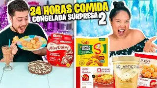 24 HORAS COMENDO só COMIDA CONGELADA SURPRESA 2 | Jeru e Cheru