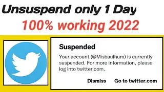 Twitter Account suspended recovery in hindi 2022|| How to recovery suspended twitter Account