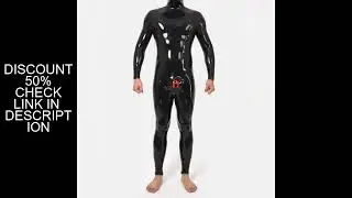 Furrjoi Silicone Black Bulge Neck-entry Bodysuit for Cosplay Costumes Latex Fetish Furry Jumpsuit Se