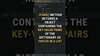 How Does Dictionary .items() Work in Python?