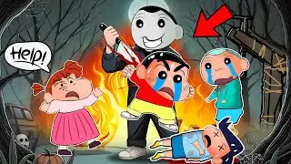 Micheal Myers Bully Shinchan In DBD 😱 | Bochan Became Killer 🔪 | Shinchan Playing Dead By Daylight 😂