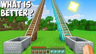 I found THE LONGEST RAILS in Minecraft! This is THE BIGGEST DIRT vs DIAMOND RAILROAD!