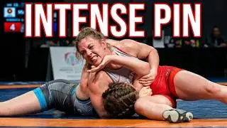Intense Canada Womens Wrestling Struggle Pin - Olympic Trials