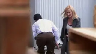 The Office - Angela kicks Oscar