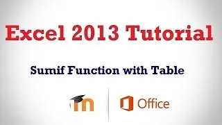 Excel 2013 Tutorial in Hindi - SUMIF function with TABLE
