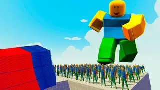 EVERY GOD vs 100x ROBLOX NOOB + GIANT l Totally Accurate Battle Simulator TABS