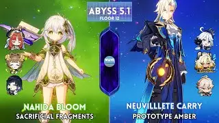 C0 Nahida Bloom + C0 Nilou & C1 Neuvillette Carry | Spiral Abyss 5.1 - Genshin Impact