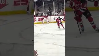 Jack Hughes NJ Devils Shows THE HANDS During Warmups Game 4 