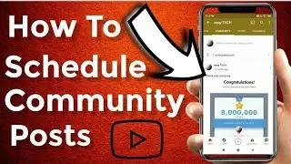 How to schedule Youtube community posts | 