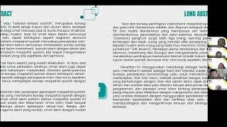 KULIAH STUDY ISLAM 18 MEI 2024 MTP UIA