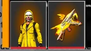 free fire yellow criminal bundle & evo ump & nick gameplay🔥😎