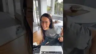 She’s laughing a bit hard at this 