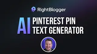 AI Pinterest Pin Generator - RightBlogger Tool Demo