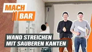 Painting walls with clean edges | OBI