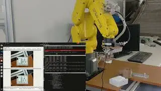 Visual Servoing + Plug Insertion using FANUC arm.