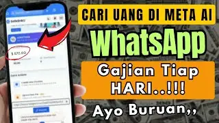 CARA DAPAT UANG DARI META AI WHATSAPP, CARI UANG DARI INTERNET 
