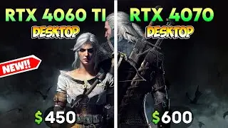 RTX 4060 Ti vs RTX 4070 - TEST in 7 GAMES (Benchmark Leaks)