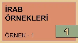 İrab örnekleri 1