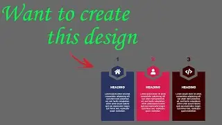 Card Infographics | How to create Card in HTML with CSS | Coding Tutorials