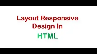 Layout Responsive Design in HTML