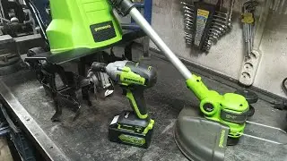 Аккумуляторный гайковёрт и садовый инструмент GREENWORKS !