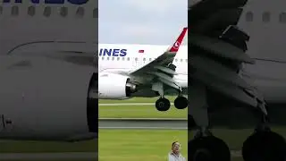 RARE 23L Landing at Manchester Airport ✈️😳 #shorts #youtubeshorts