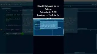 How to Emboss a pic in python