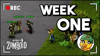 Assembling My Own ARMY In The Week One Mod! Project Zomboid Gameplay, Live & Uncut!
