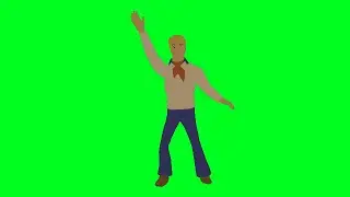 Fred dancing green screen
