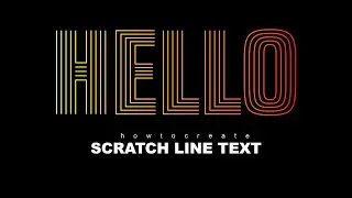 Draw with me 🎨 | How to create Scratch Line Text | Adobe Illustrator | Beginners 101