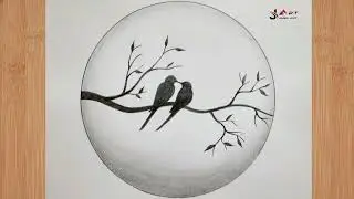 How To Draw Beautiful Love Birds (Tutorial)